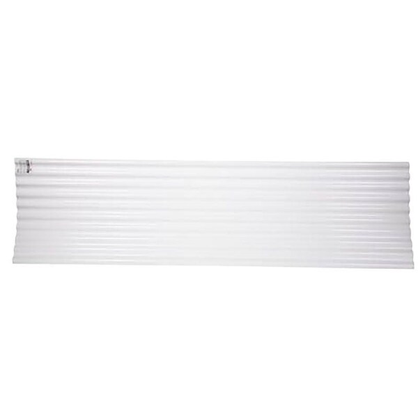 Tuftex SeaCoaster Series Roof Panel, 12 ft L, 26 in W, Corrugated